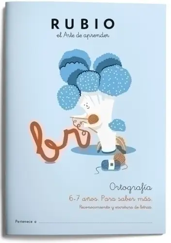 CUADERNO RUBIO ORTOGRAFIA 2 6-7 AÑOS - Pack de 5 unidades