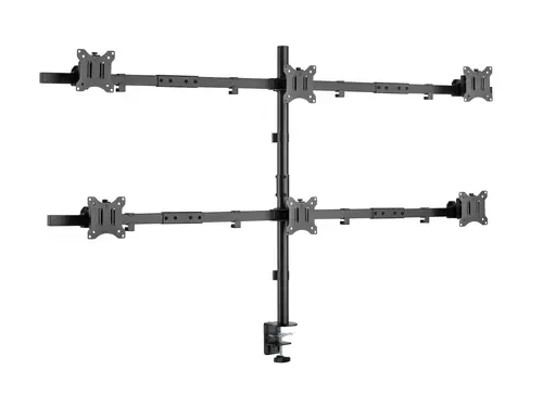 Soporte articulado de sobremesa para 6 monitores de 17"-32 - Imagen 1
