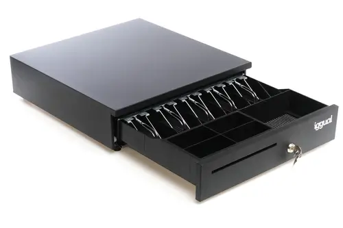 Cajón Portamonedas IRON-35 42cm 5+6 negro - Imagen 1
