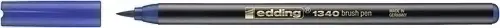 ROTUL.EDDING 1340 BRUSHPEN AZUL - Pack de 10 unidades