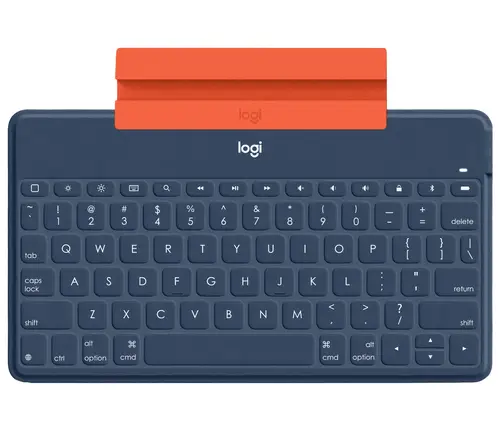 920-010044 teclado para móvil QWERTY Español Bluetooth Azul, Naranja - Imagen 5