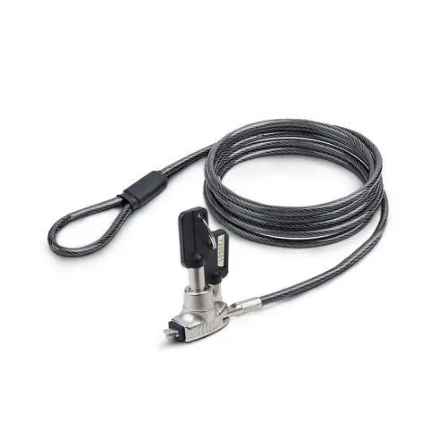 Cable de Seguridad Delgado para Portátil Compatible con Noble Wedge® de 1,5m - Cable Antirrobo para Portátil con Candado de de Llave - Cable Resistente a los Cortes - Imagen 1