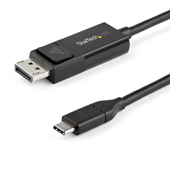 Cable de 1m USB C a DisplayPort 1.2 de 4K a 60Hz - Cable Adaptador de Vídeo Bidireccional DP a USB-C o USB-C a DP Reversible - HBR2/HDR - Cable de Monitor USB tipo C/TB3