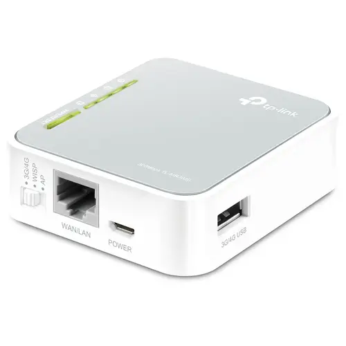 TL-MR3020 router inalámbrico Ethernet rápido Banda única (2,4 GHz) Gris, Blanco - Imagen 2