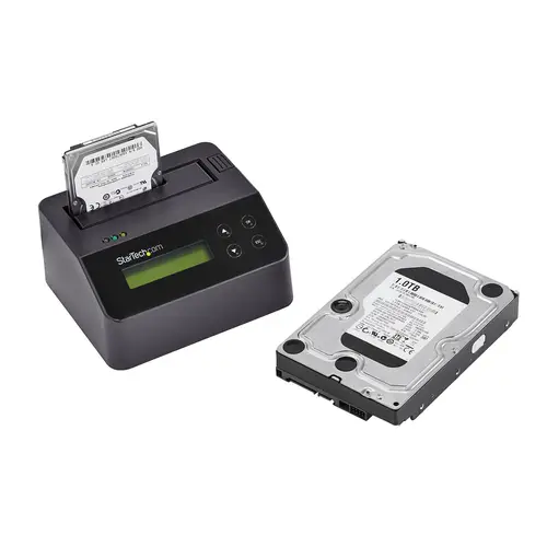 Borrador Autónomo USB 3.0 a SATA III de 1 Bahía para Disco Duro o SSD - Sanitizador - 4Kn - 9 Modos de Borrado - Pantalla LCD - Puerto DB-9 de Impresora - TAA - Imagen 5