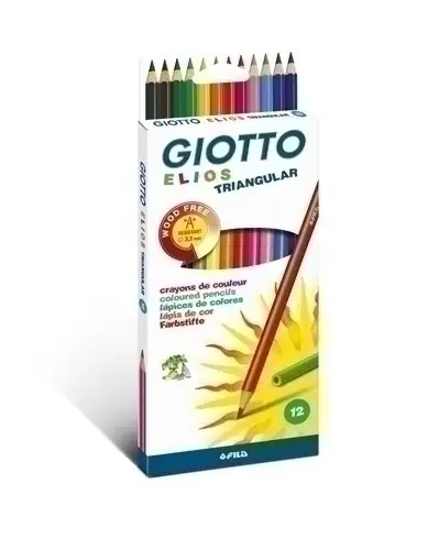 LAPICES COLOR GIOTTO ELIOS TRI est.12 - Pack de 10 unidades