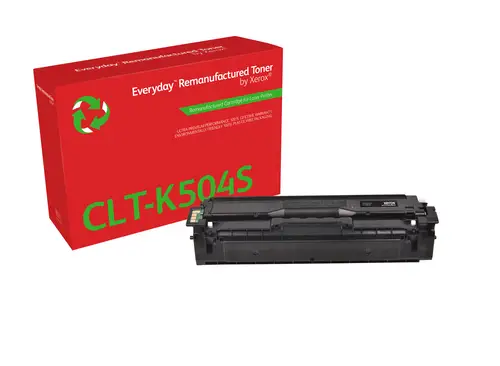 Everyday Tóner Everyday Negro remanufacturado de Xerox es compatible con Samsung CLT-K504S, Capacidad estándar - Imagen 1