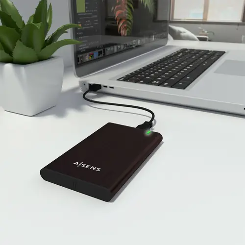 Caja Externa 2.5" ASE-2525BWN 9.5 mm SATA A USB 3.0/USB 3.1 Gen1, Marron - Imagen 8