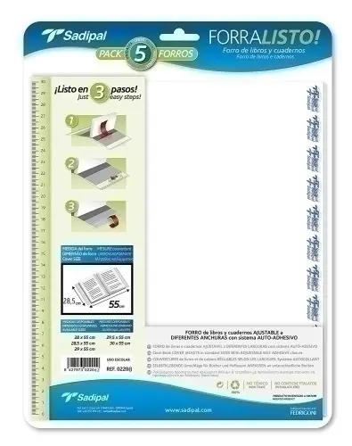 FORRO AJUST.SADIPAL 28,5x55 BLISTER 5 - Pack de 25 unidades