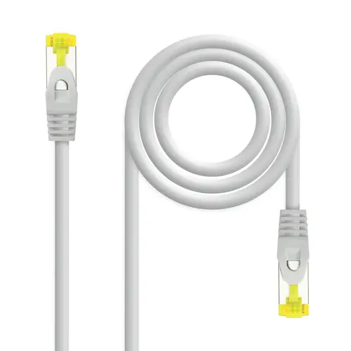Cable de red latiguillo RJ45 LSZH Cat.6A SFTP AWG26, Gris, 2.0 m - Imagen 1