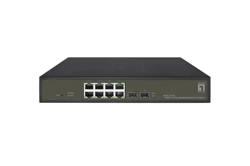 GES-2110P switch Gestionado L2 Gigabit Ethernet (10/100/1000) Energía sobre Ethernet (PoE) Negro - Imagen 1