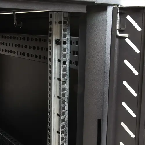 Armario Rack para Servidores 12U 19" 4 Columnas - Rack de Servidores con Cerradura y Seguro - Rack con Ruedas y Carriles de Montaje Ajustables para Equipo de Red - Imagen 7