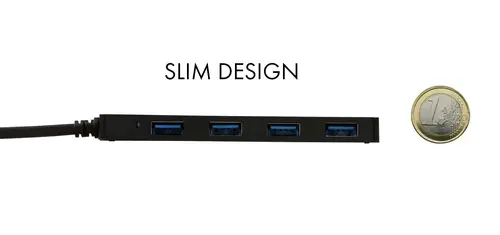 Advance USB-C Slim Passive HUB 4 Port - Imagen 4