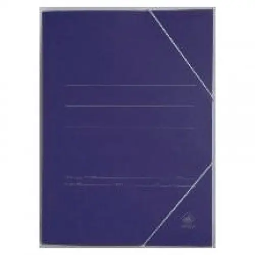 CARPETA CARTON SIMIL PRESPAN 500 GR./M2. FOLIO GOMA SOLAPA AZUL M..