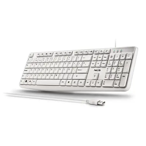 HERITAGE teclado Universal USB QWERTY Español Blanco - Imagen 4