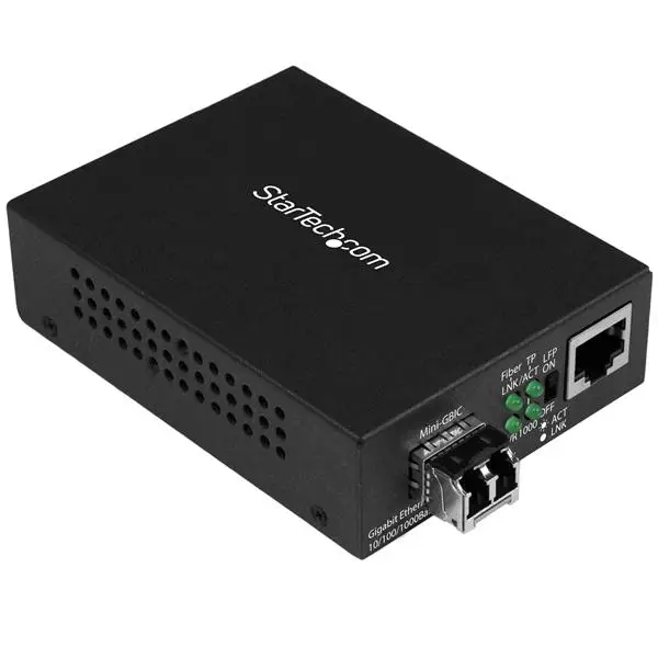 Conversor Compacto de Medios Ethernet Gigabit a Fibra Multimodo L..