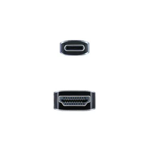 10.15.5102 adaptador de cable de vídeo 1,8 m USB Tipo C HDMI Aluminio, Negro - Imagen 3