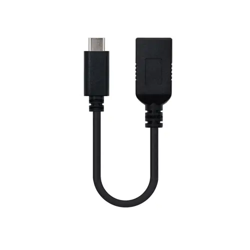 USB 3.1, 0.15m cable USB USB 3.2 Gen 2 (3.1 Gen 2) 0,15 m USB A USB C Negro - Imagen 1
