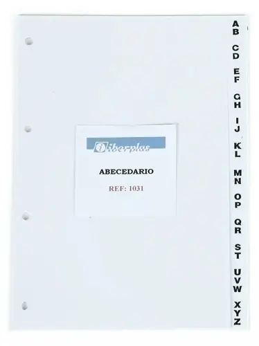 INDICE LISTIN TF.IBERP.PVC A-Z 12 p. 4 t