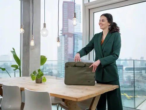 Bologna 40,6 cm (16") Maletín Verde - Imagen 9