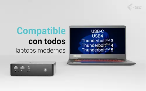 Thunderbolt5 Quattro Display Docking Station, 5x USB, 2.5 GLAN + Power Delivery 140W - Imagen 6