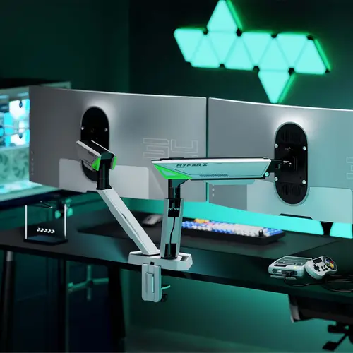 DT38TSR-345 soporte para monitor 96,5 cm (38") Escritorio Negro, Blanco - Imagen 4