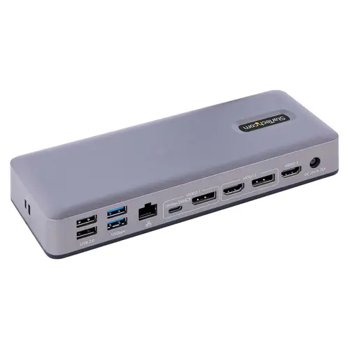 Docking Station USB-C 4K30 Triple /4K60 Doble - Modo Alt DP/DP/HDMI - Hub USB de 7 Puertos - PD 3.0 - GbE - Audio - K-Slots - Works With Chromebook - Replicador de Puertos USB Tipo C - Imagen 2