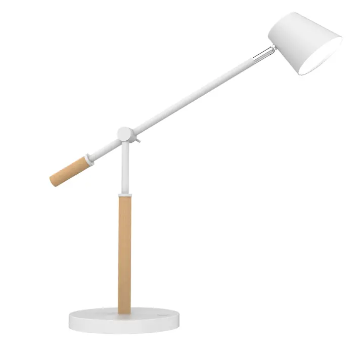 Vicky lámpara de mesa 11 W LED Haya, Blanco