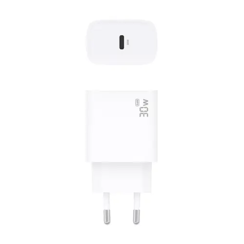 Cargador GaN 30W, 1xUSB-C PD3.0, Blanco - Imagen 4