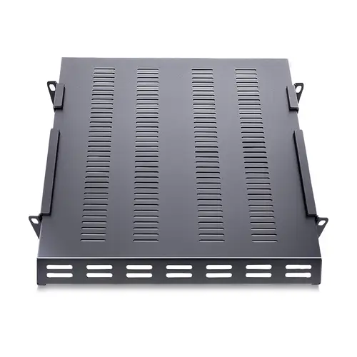 Estante Bandeja 1U Ventilada Ajustable para Montaje en Rack de Servidores - 150kg - de 19,5 a 38in (49,5 a 96,5cm) para Rack de 19" - 27,56" (70cm) de Profundidad - Imagen 3