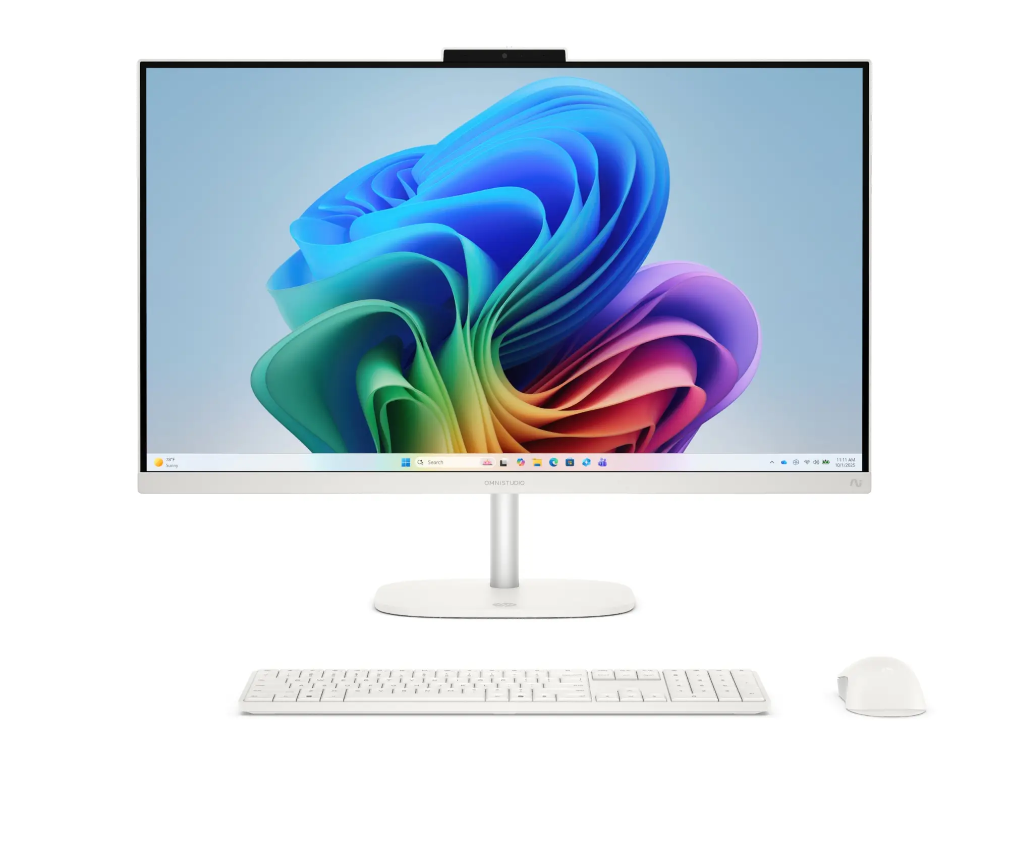 OmniStudio All-in-One Desktop Next Gen AI 27-cy0010ns PC Copilot+ PC Intel Core Ultra 5 322 68,6 cm (27") 1920 x 1080 Pixeles 16 GB DDR5-SDRAM 1 TB SSD Windows 11 Home Wi-Fi 6 (802.11ax) Blanco