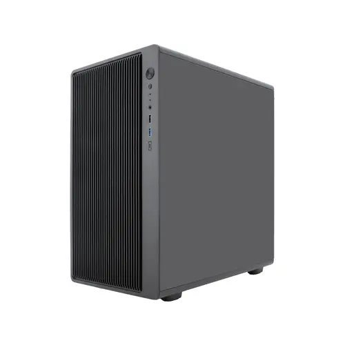 GAMING CAJA MATX GM350 DARKFACE USB-C 3.2 GEN1 CRISTAL AHUMADO - Imagen 4