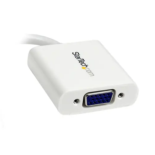 Adaptador Conversor de Vídeo Mini DisplayPort DP a VGA - 1920x1200 - Activo- Blanco - Imagen 2