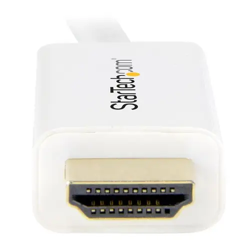 Cable Conversor Mini DisplayPort a HDMI de 2m - Color Blanco - Ultra HD 4K - Imagen 5