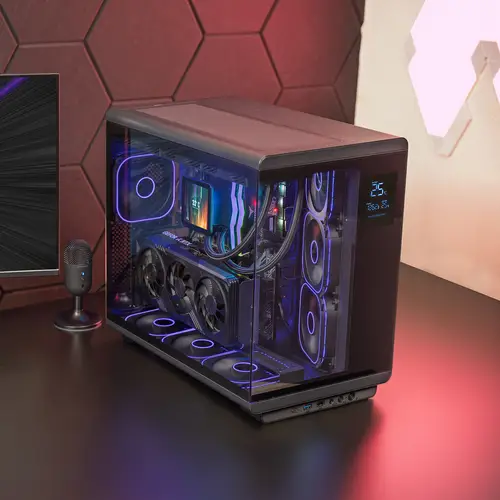 MCREVPRO carcasa de ordenador Midi Tower Negro - Imagen 4