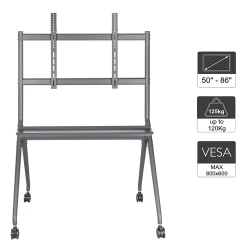 EW1542 soporte para pantalla de señalización 2,18 m (86") Negro - Imagen 4