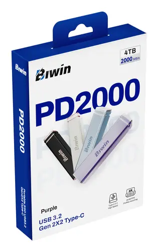 PD2000 4 TB USB Tipo C USB 3.2 Gen 2x2 Púrpura - Imagen 15