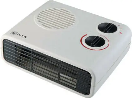 TL-10 N calefactor eléctrico Blanco 2000 W Ventilador eléctrico
