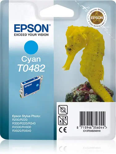 Seahorse Cartucho T0482 cian (etiqueta RF) - Imagen 1