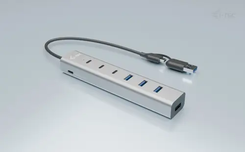 USB-C/USB-A Charging Metal HUB 7 port (3x USB-C, 4x USB-A) - Imagen 3