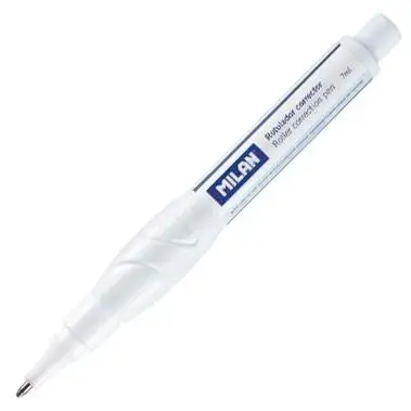 MILAN BOLÍGRAFO CORRECTOR LÍQUIDO 7ML CAJA 24 UND