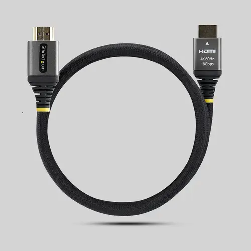 Cable HDMI Certificado Premium de Alta Velocidad de 1m - Ultraflexible - Trenzado - 4K 60Hz/1440p 144Hz - HDR10/ARC - 18Gbps - Imagen 5