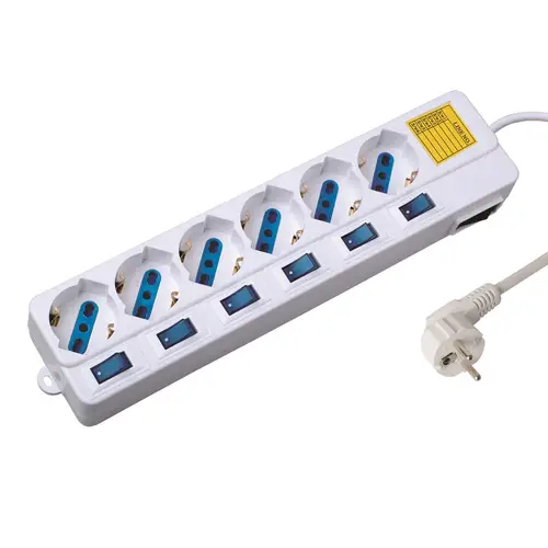 EW3932 limitador de tensión Blanco 6 salidas AC 1,5 m - Imagen 1