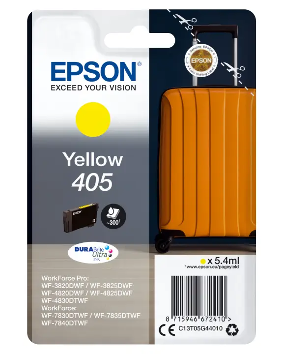 Singlepack Yellow 405 DURABrite Ultra Ink