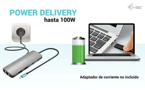 USB-C Metal Nano 2x Display Docking Station + Power Delivery 100 W - Imagen 5