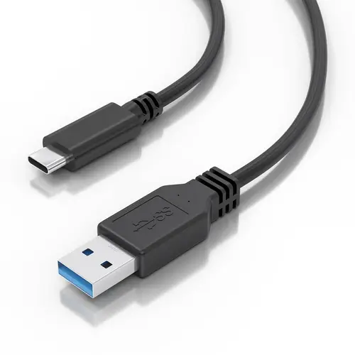 Cable USB 3.1 Gen2 10Gbps 3A, Tipo USB-C/M-A/M, Negro, 2.0m - Imagen 3