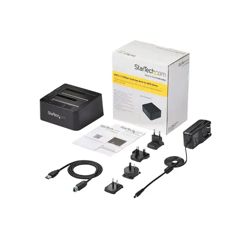 Docking Station de 2 Bahías - USB 3.1 a SATA - USB 3.1 (10 Gbps) - SATA I/II/III de 2,5/3,5" - Base de Acoplamiento SSD/HDD - de Intercambio en Caliente - Carga Superior - Imagen 6