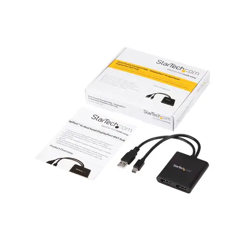 Splitter Multiplicador Mini DP a 2 puertos DisplayPort - Hub MST - Imagen 7