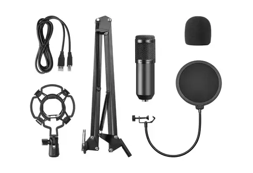 MMICPRO, Micrófono PC USB, Condensador, Ultra-alta Definición Streamings, ASMR, Negro - Imagen 13