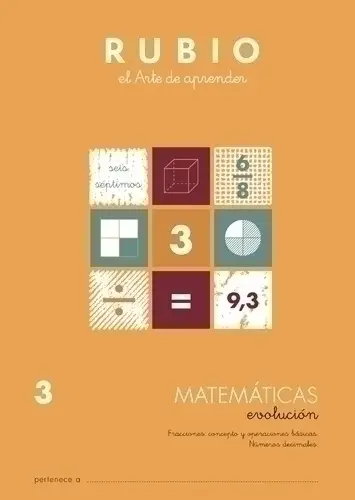 CUADERNO RUBIO A4 MATEMATIC. EVOLUCION 3 - Pack de 10 unidades